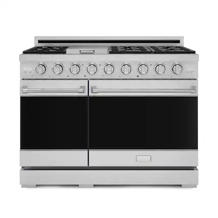Front. Thor Kitchen - Gordon Ramsay Series by Thor Kitchen 6.8 Cu. Ft Freestanding Gas Range - Stainless Steel.