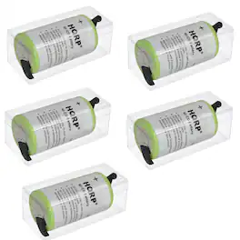 HQRP - 5-Pack 1.2 V 1500 mAh Ni-Cd Replacement Battery for Wahl 5-Star Shaver Trimmer 00745-302
