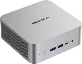 Minisforum - AI X1 Mini PC, AMD Ryzen 7 255, 16GB RAM, 1TB SSD, OCuLink Support - Silver