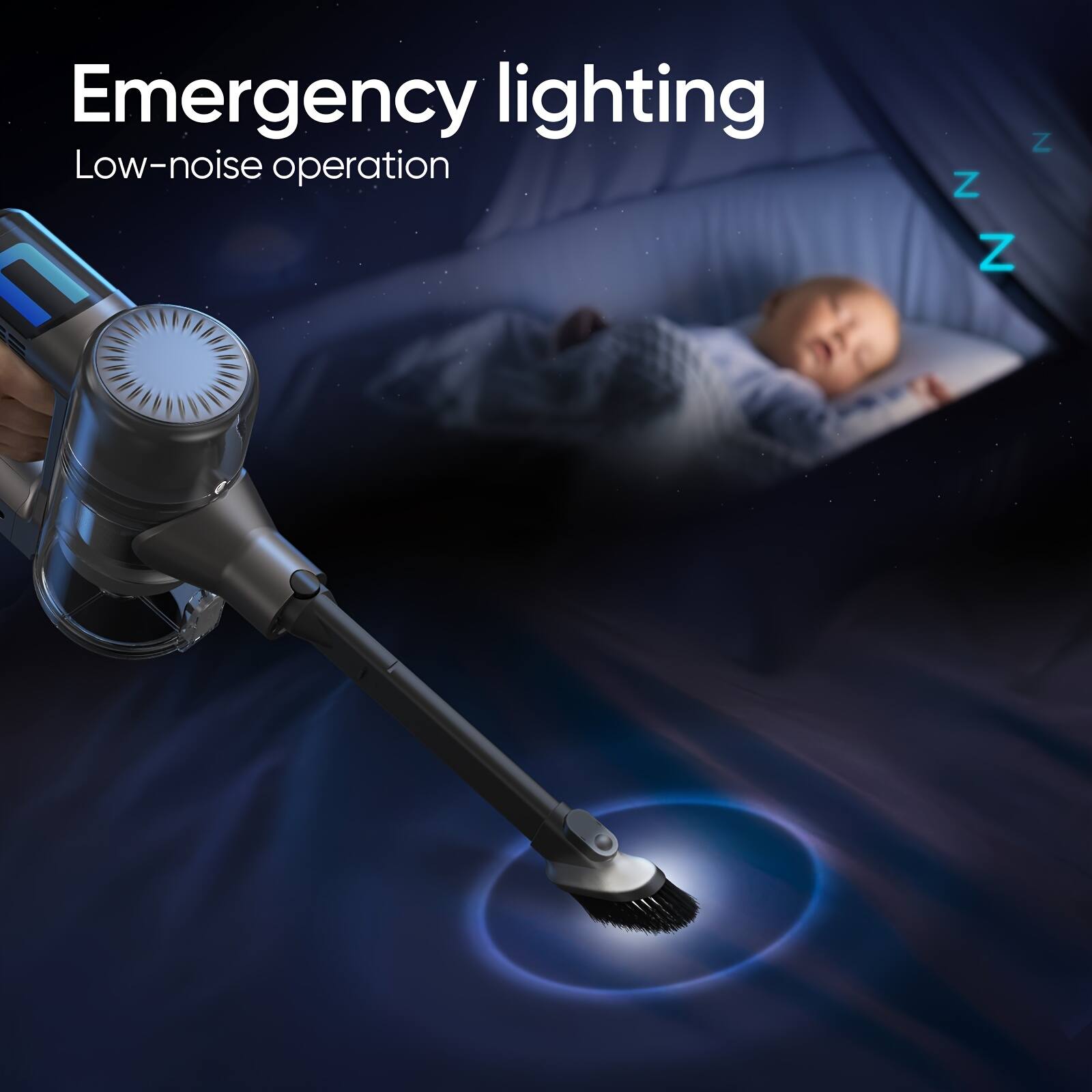 Emergency lighting
Low-noise operation
Z Z Z
