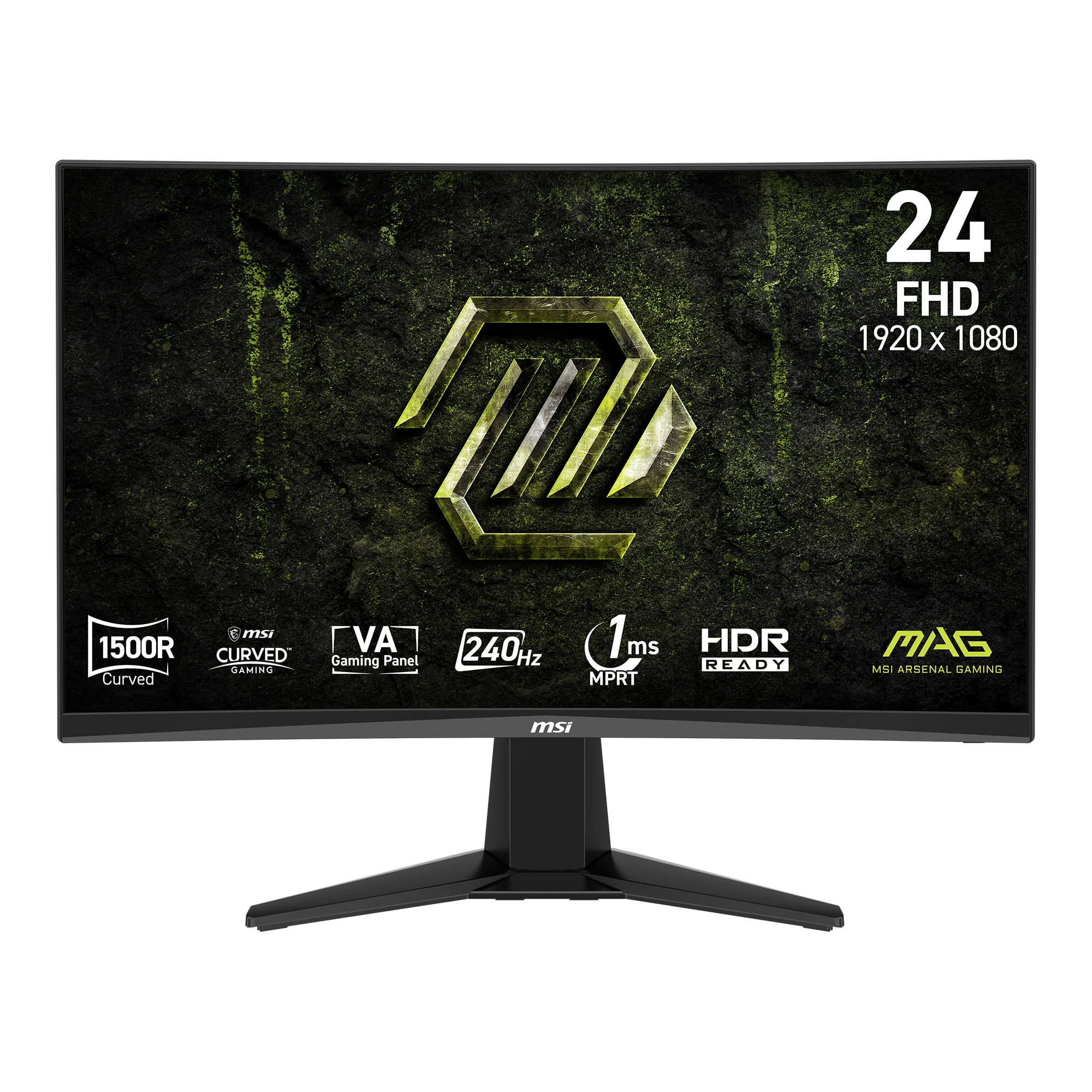 MSI - MAG 245C X24 24" FHD Curved VA LED 240Hz 1ms Gaming Monitor with FreeSync Premium and HDR Ready (HDMI, DisplayPort)