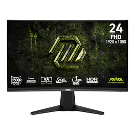 MSI - MAG 245C X24 24" Curved FHD 240Hz 1ms VA FreeSync Premium Gaming Monitor - Black