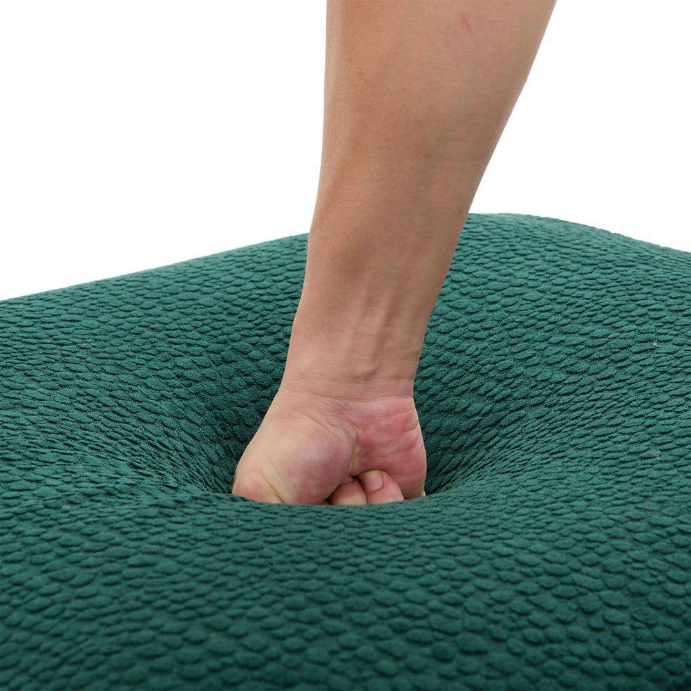 Alt View 1. Kadyn - U-Shaped 6-Seat Sectional, Configurable Modular Couch with Chaise and Storage Ottoman, Emerald - Green.