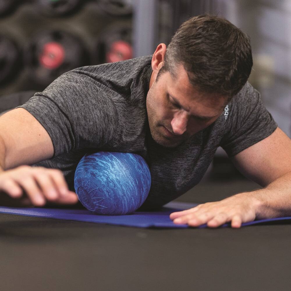 Alt View 2. Power Systems - Myo-Release Massage Ball – 6" EVA Therapy Ball for Trigger Point Relief - Blue.