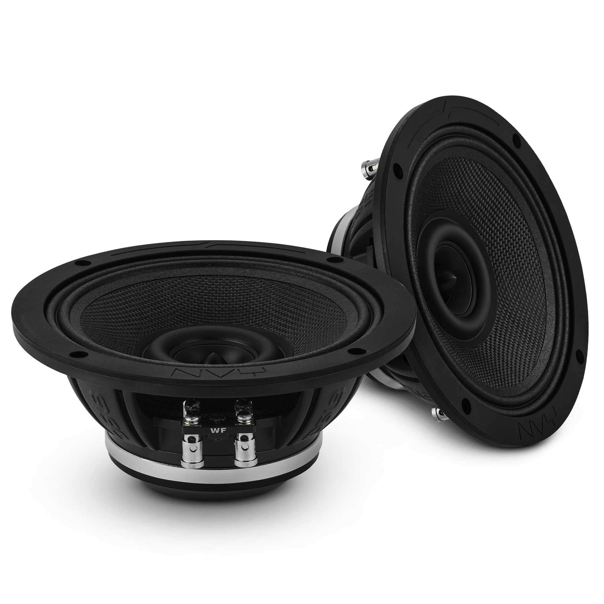 Front. DS18 Audio - 6.5" Marine Coaxial Speaker With Kevlar Cone and Neodymium Magnet | 200W RMS 4-Ohm.