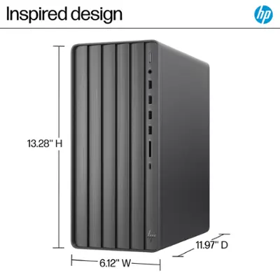 HP - Envy Desktop - Intel Core i5 - 12GB Memory - 1TB SSD - Black