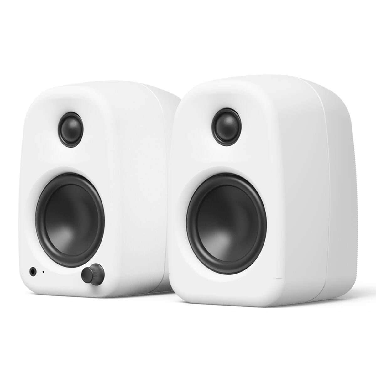 Front. Kanto - Kanto UKI Bluetooth Desktop Speakers - Pair - White.