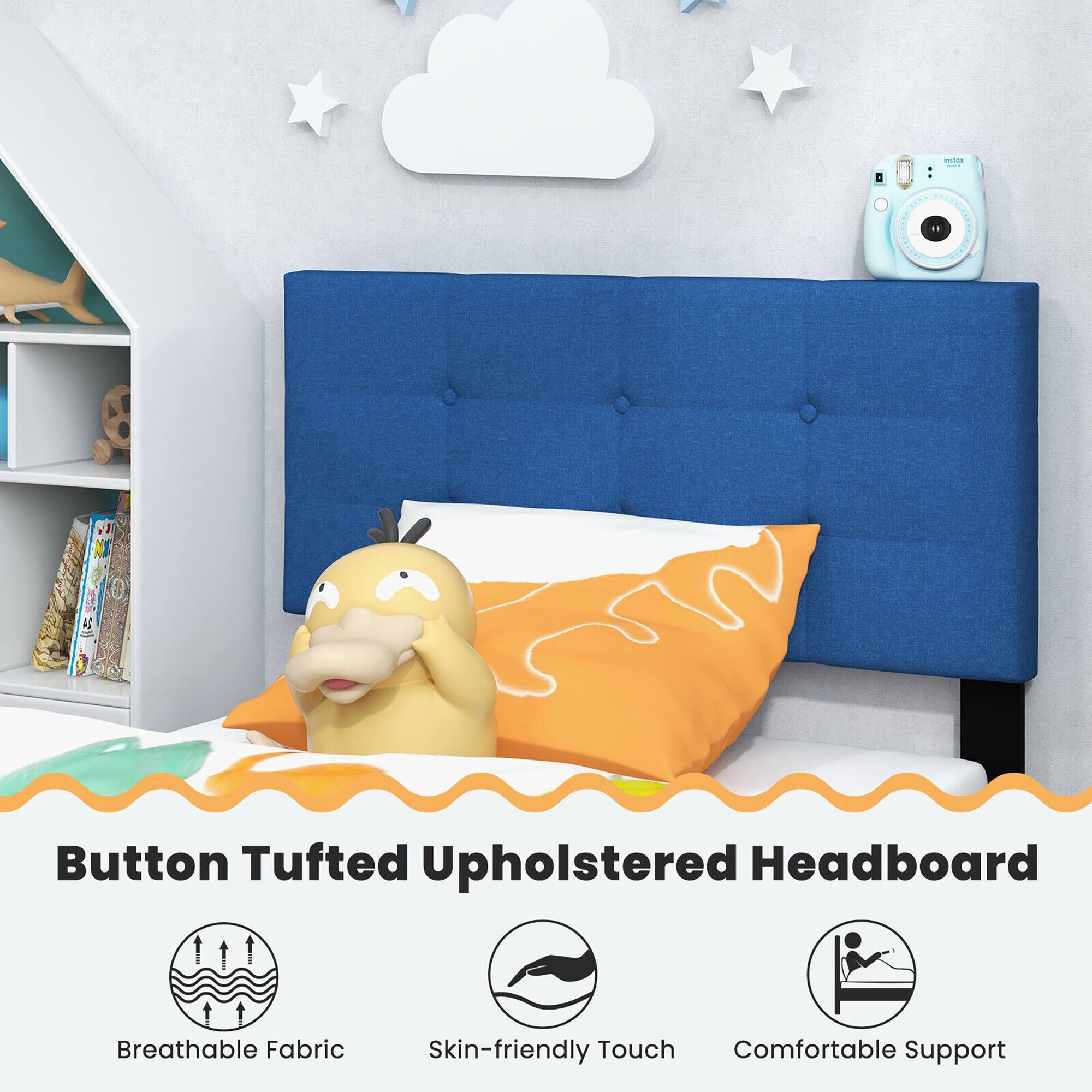 Button Tufted Upholstered Headboard

- Breathable Fabric
- Skin-friendly Touch
- Comfortable Support