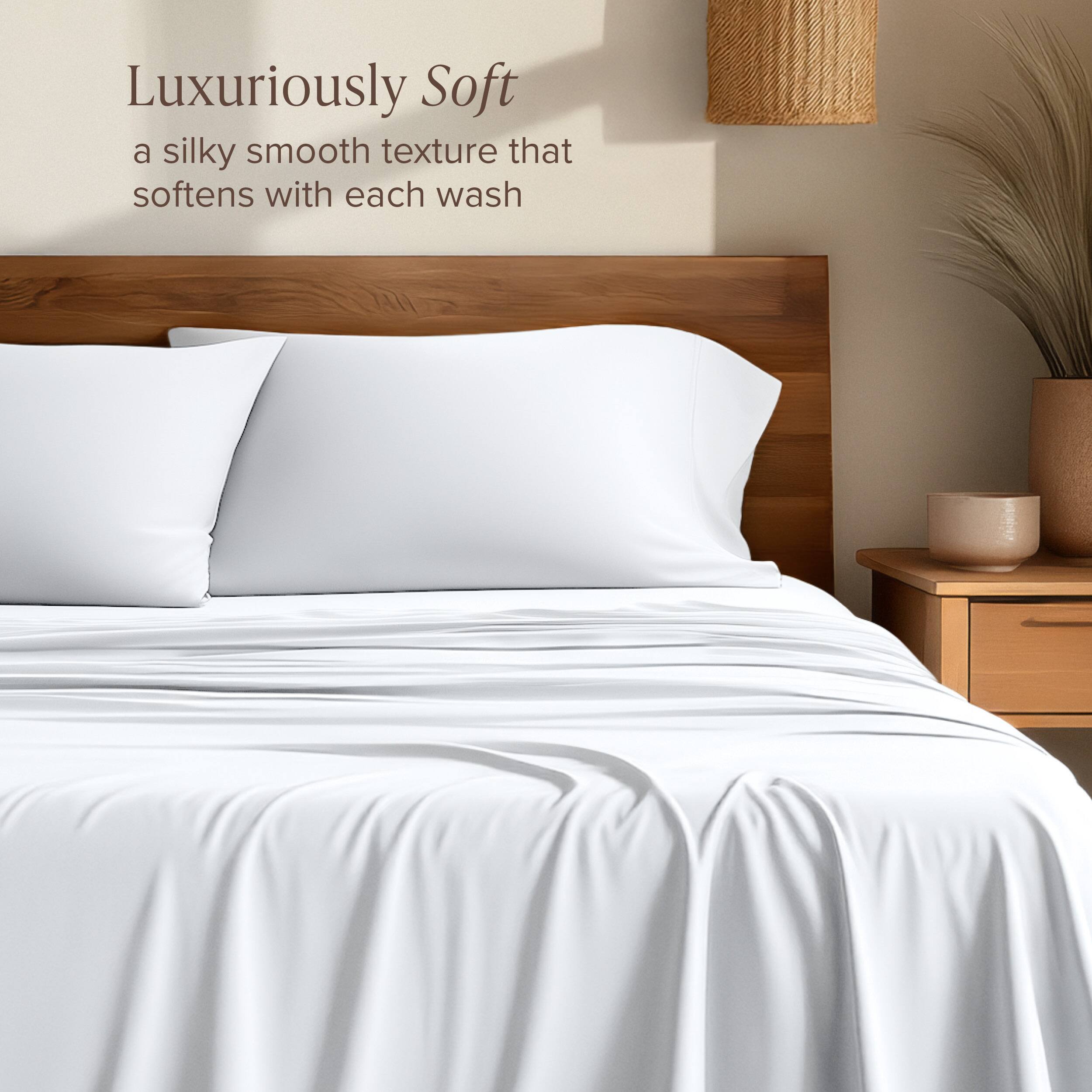 Luxuriously Soft  
a silky smooth texture that softens with each wash