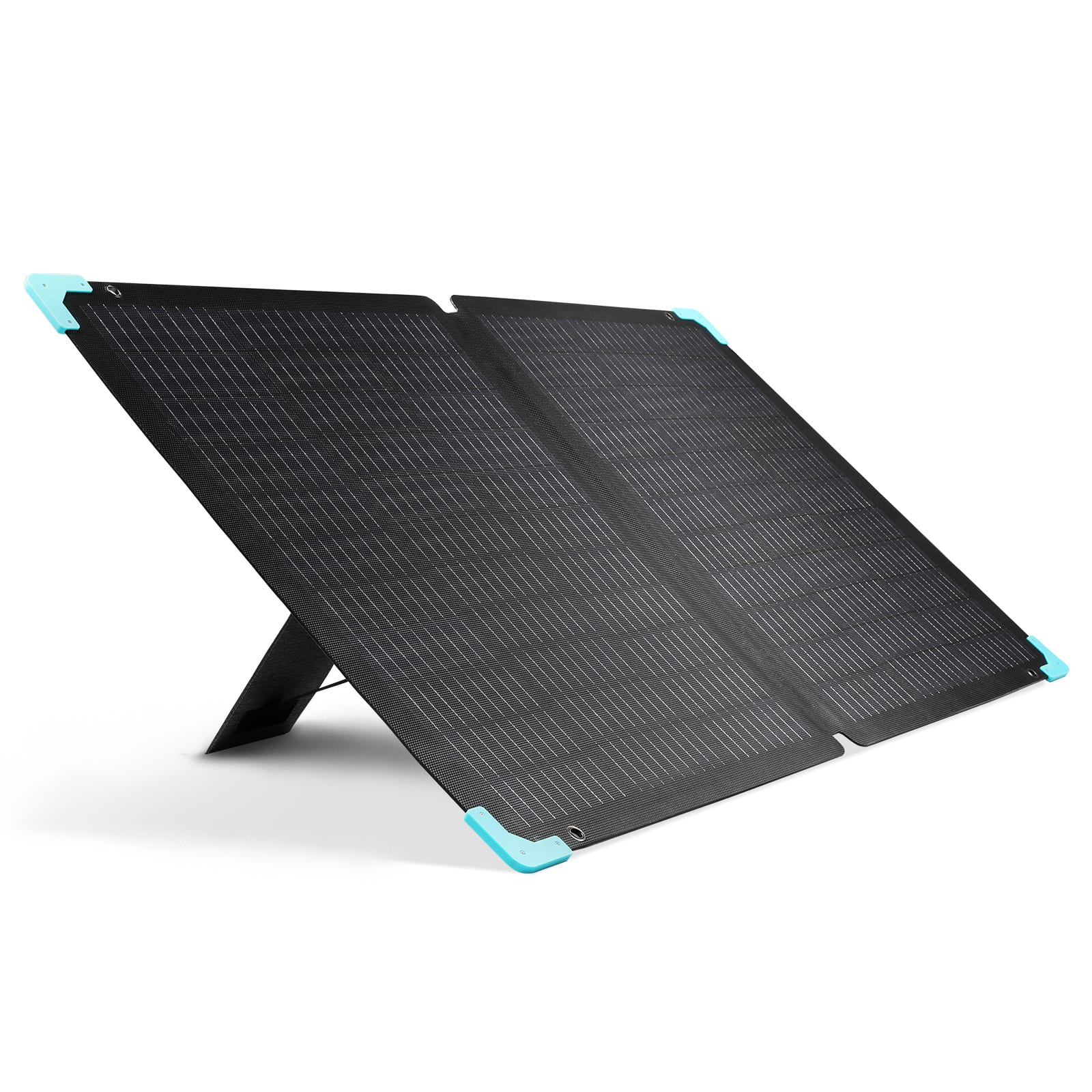 Renogy - 120 Watt Portable Solar Panel - Black - Front_Zoom