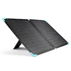 Front. Renogy - 120 Watt Portable Solar Panel - Black.