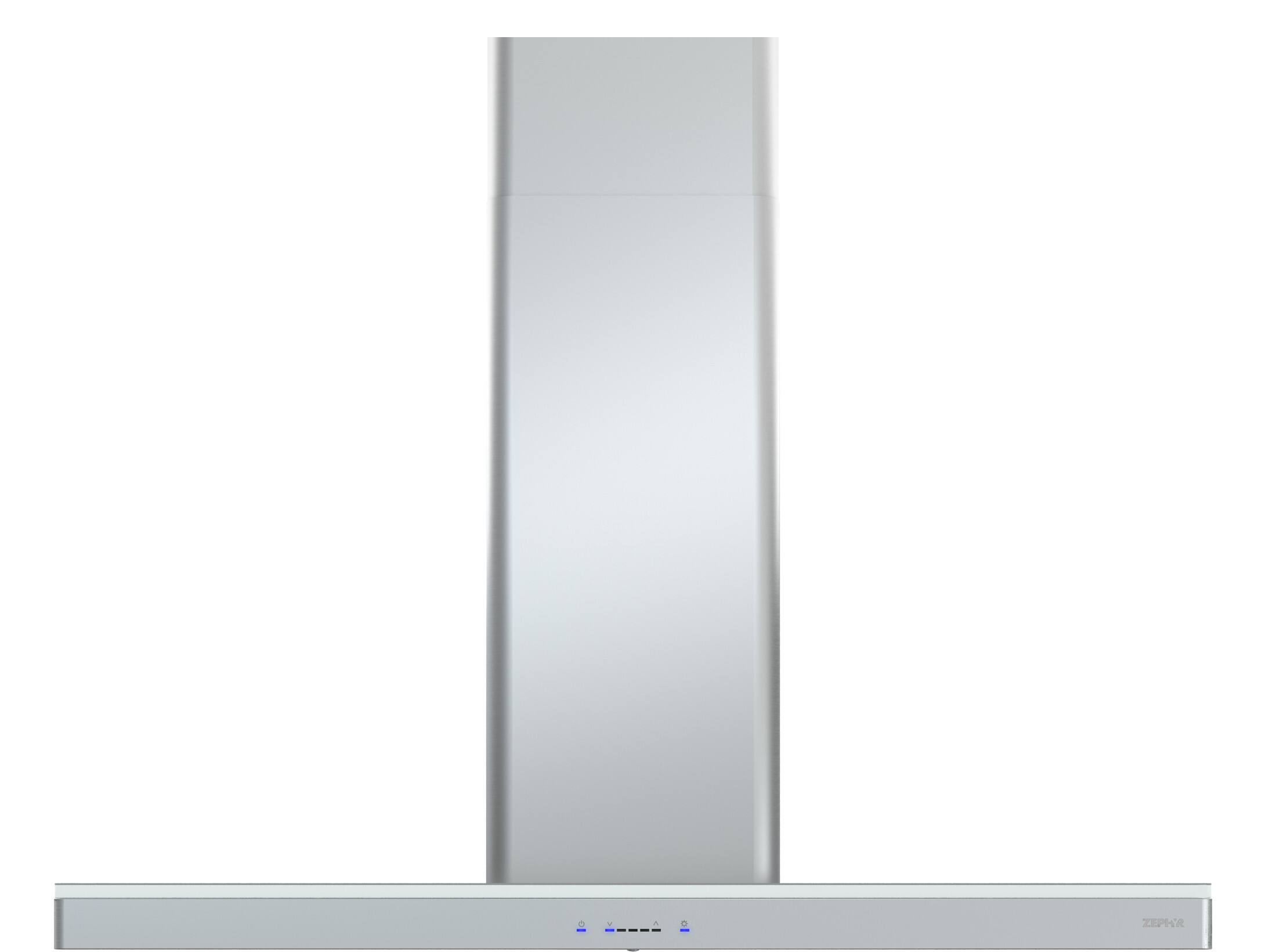 Front. Zephyr - Luce 36 in. 600 CFM Wall Mount Range Hood with LED Lights in Stainless Steel - Stainless Steel.
