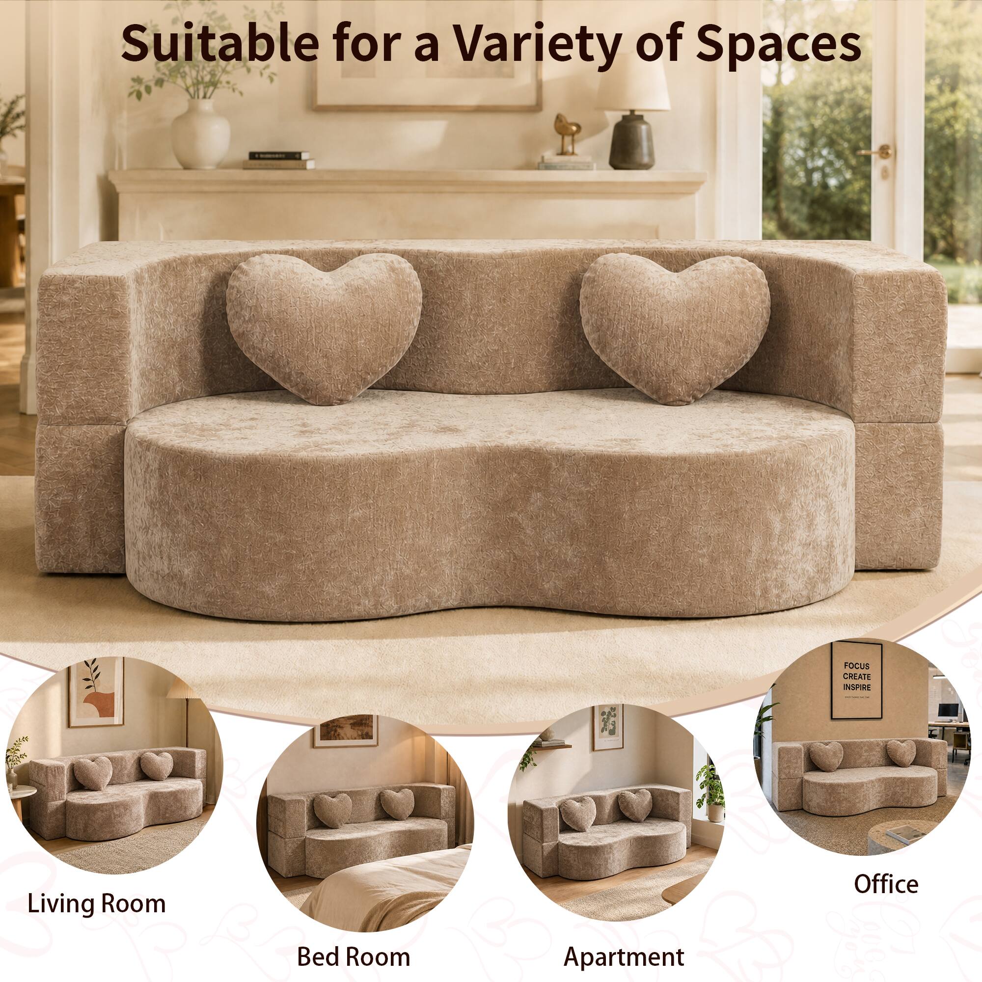 Suitable for a Variety of Spaces

FOCUS CREATE INSPIRE

Living Room
Office
Bed Room
Apartment