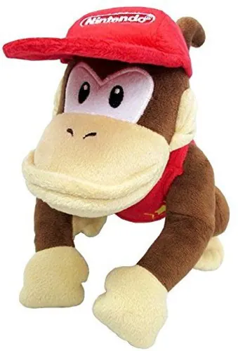 Front. Little Buddy - Little Buddy Super Mario Bros. Diddy Kong 7" Plush  - COLLECTABLES - Multicolor.