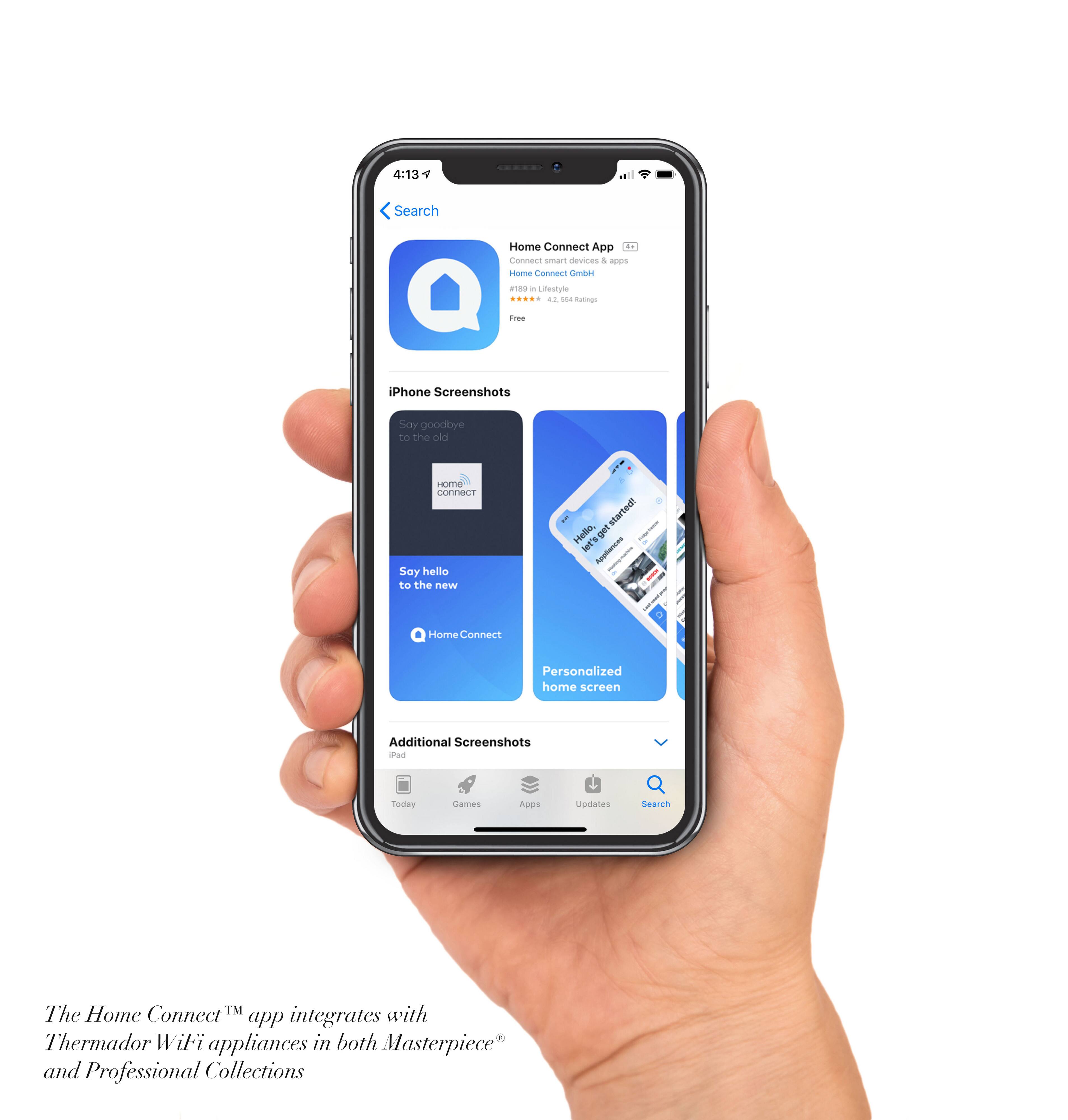 The Home Connect app integrates Thermador WiFi appliances in both Masterpiece and Professional Collections. It allows you to connect smart devices and personalize your home screen. Say goodbye to the old Eme Connect and hello to the new Home Connect app.