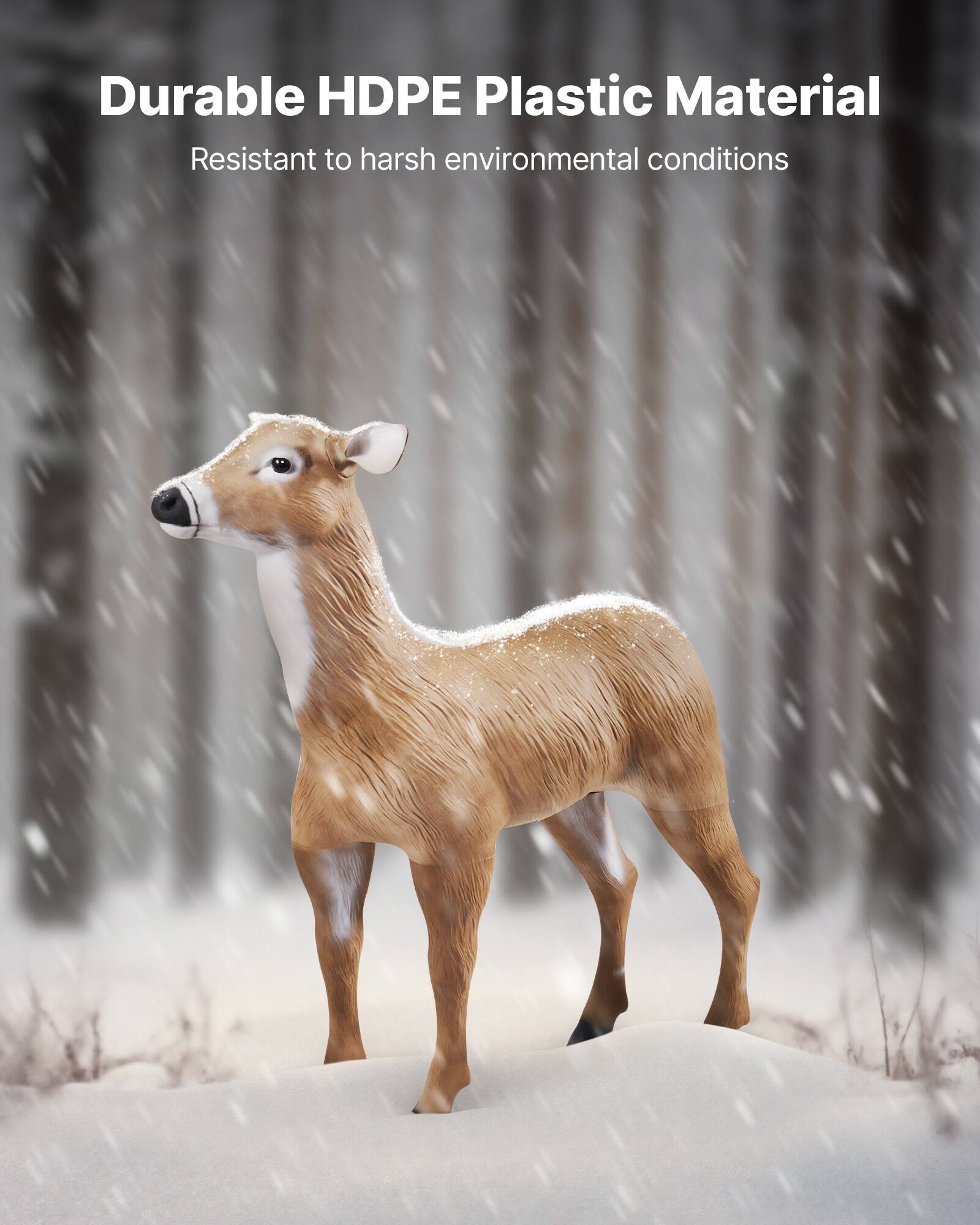 Durable HDPE Plastic Material  
Resistant to harsh environmental conditions