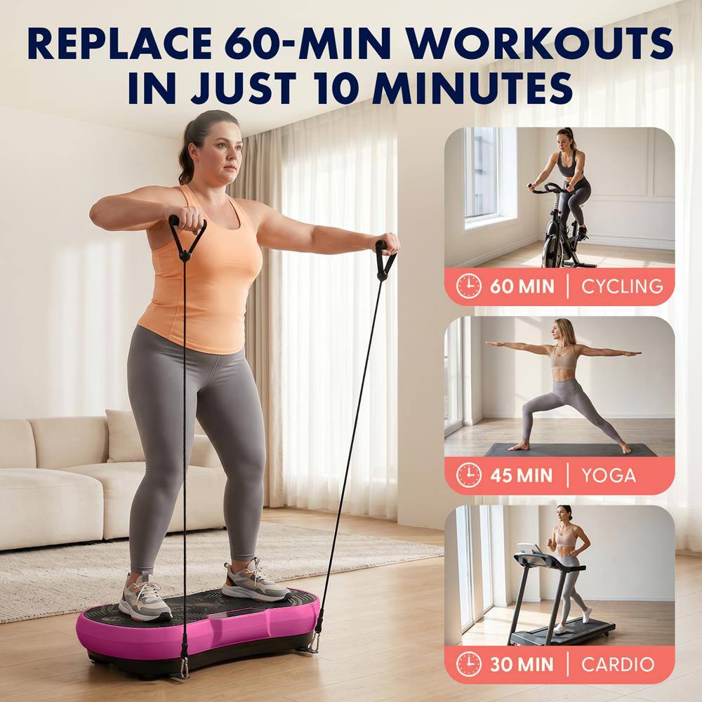 REPLACE 60-MIN WORKOUTS IN JUST 10 MINUTES

60 MIN | CYCLING

45 MIN | YOGA

30 MIN | CARDIO