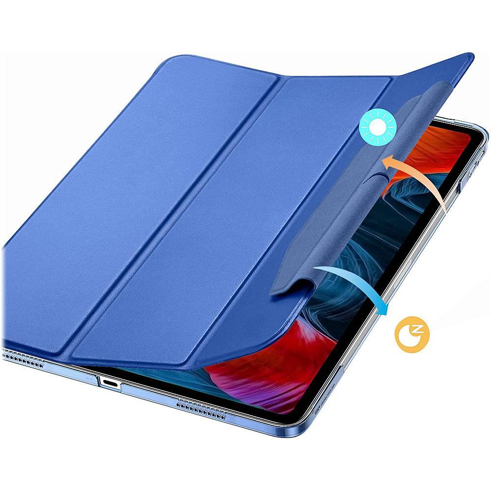 Alt View 17. SaharaCase - ESR Folio Case for Apple iPad Pro 12.9 (4th, 5th, and 6th Gen 2020-2022) - Blue.