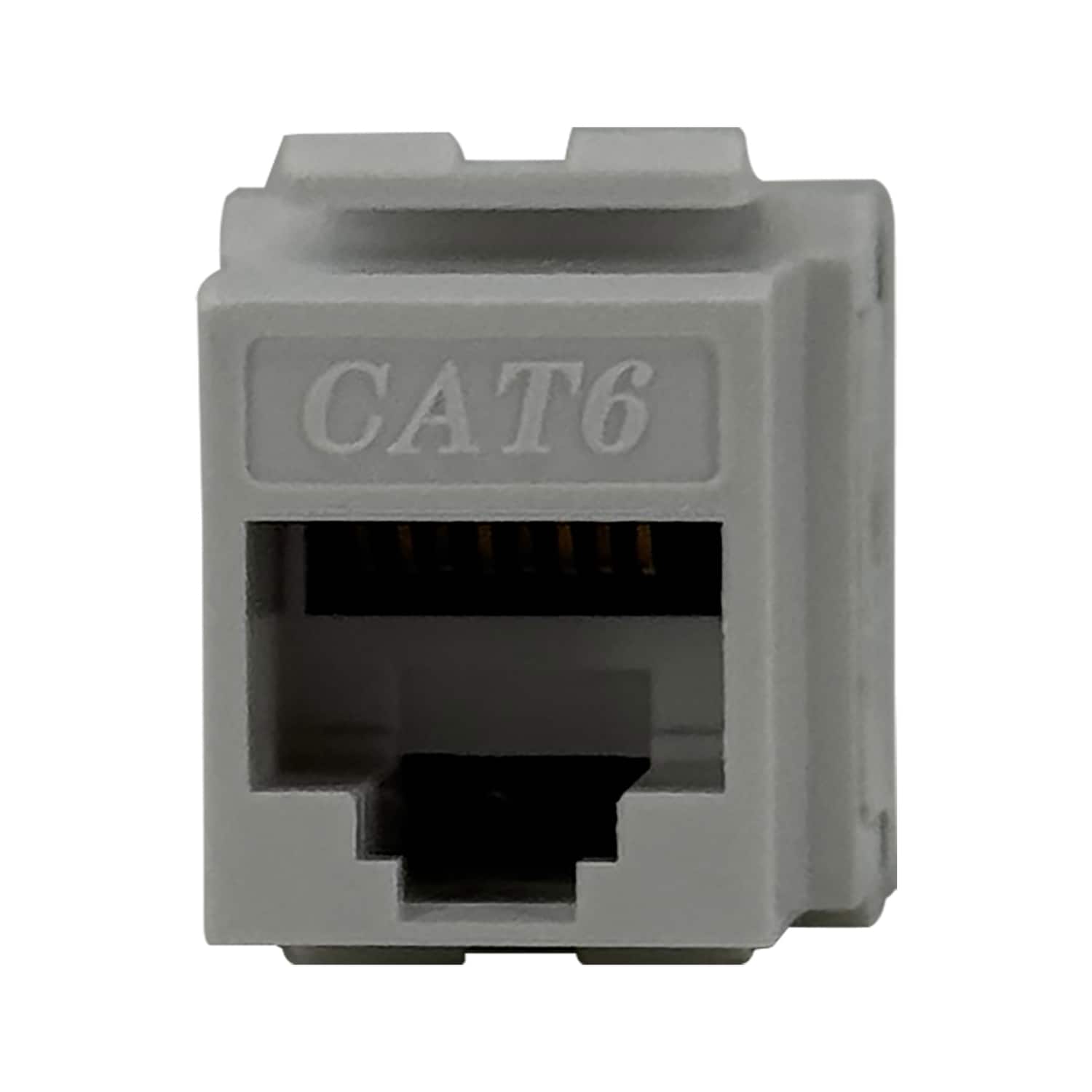 DataComm Electronics - 20-3426-uwh-10 Cat-6 Data Jack, 180deg Configuration, Ultra 10 Pack - White