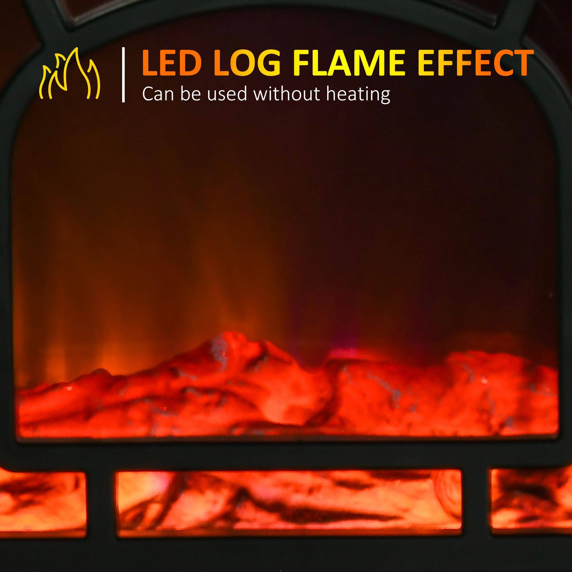 LED LOG FLAME EFFECT  
Can be used without heating
