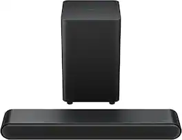 TCL - S210W 2.1 Ch Soundbar with DTS Virtual:X and Wireless Subwoofer (2024) - Black