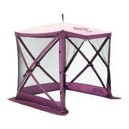 Clam - Quick-Set Traveler 6x6 Ft Portable Outdoor 4 Sided Canopy Shelter - Plum