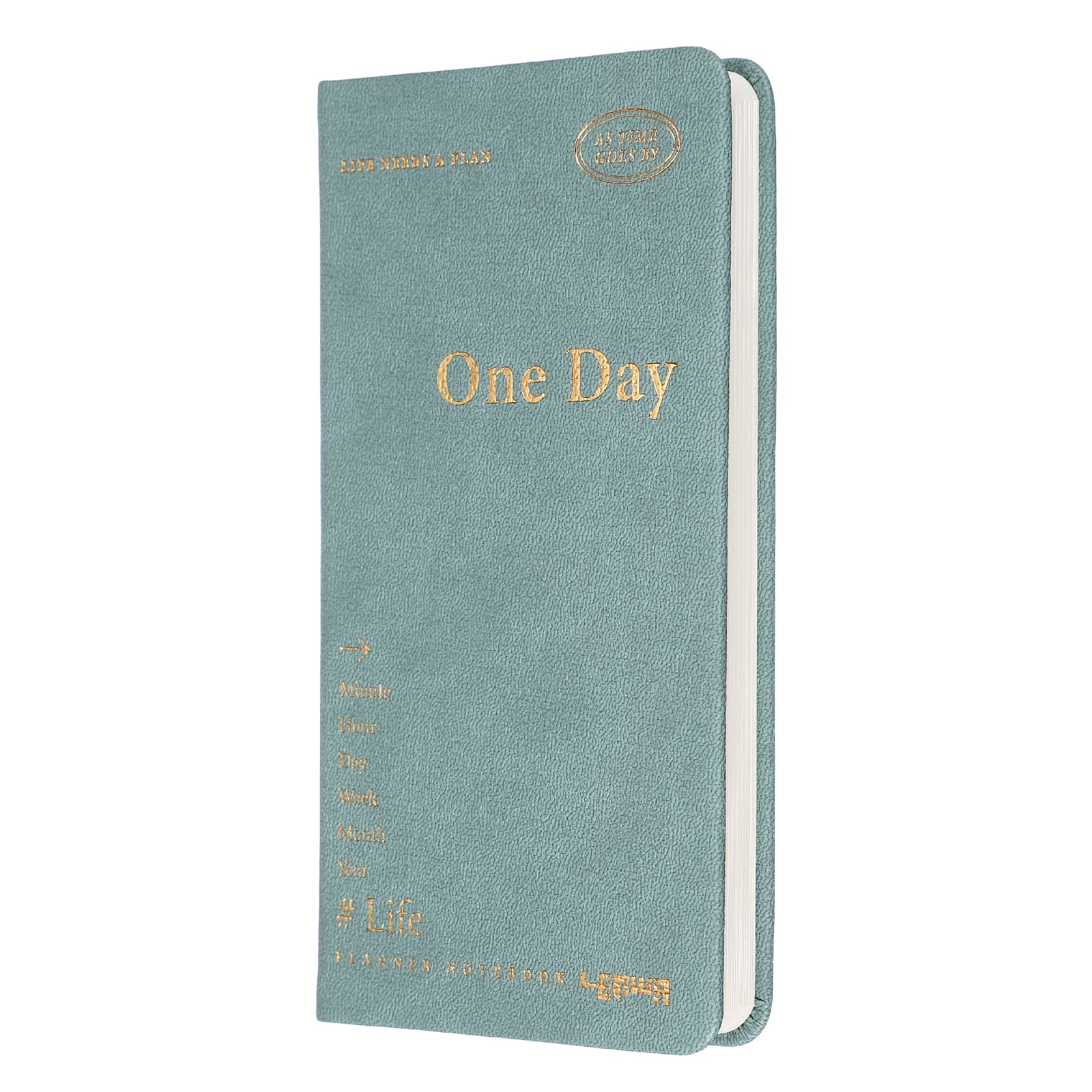 Unique Bargains - Planner Notebook, 7x3.8 Inch 96 Sheets Undated Daily Planner Pocket To Do List Weekly Goals for Office & Home - Green