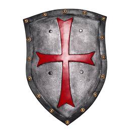 Underwraps - Medieval Shield 20 Inch Foam Adult Costume Accessory - Red