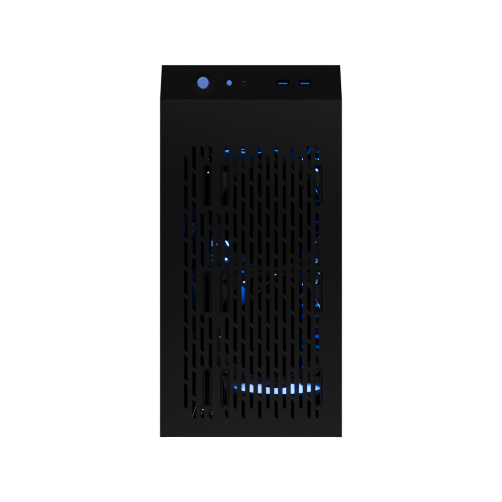 Alt View 5. MAINGEAR - MG-1 Sapphire Gaming Desktop - NVIDIA GeForce RTX 5080 - Intel Core Ultra 7 270K Plus - 32GB RAM - 2TB SSD - RGB - Black.