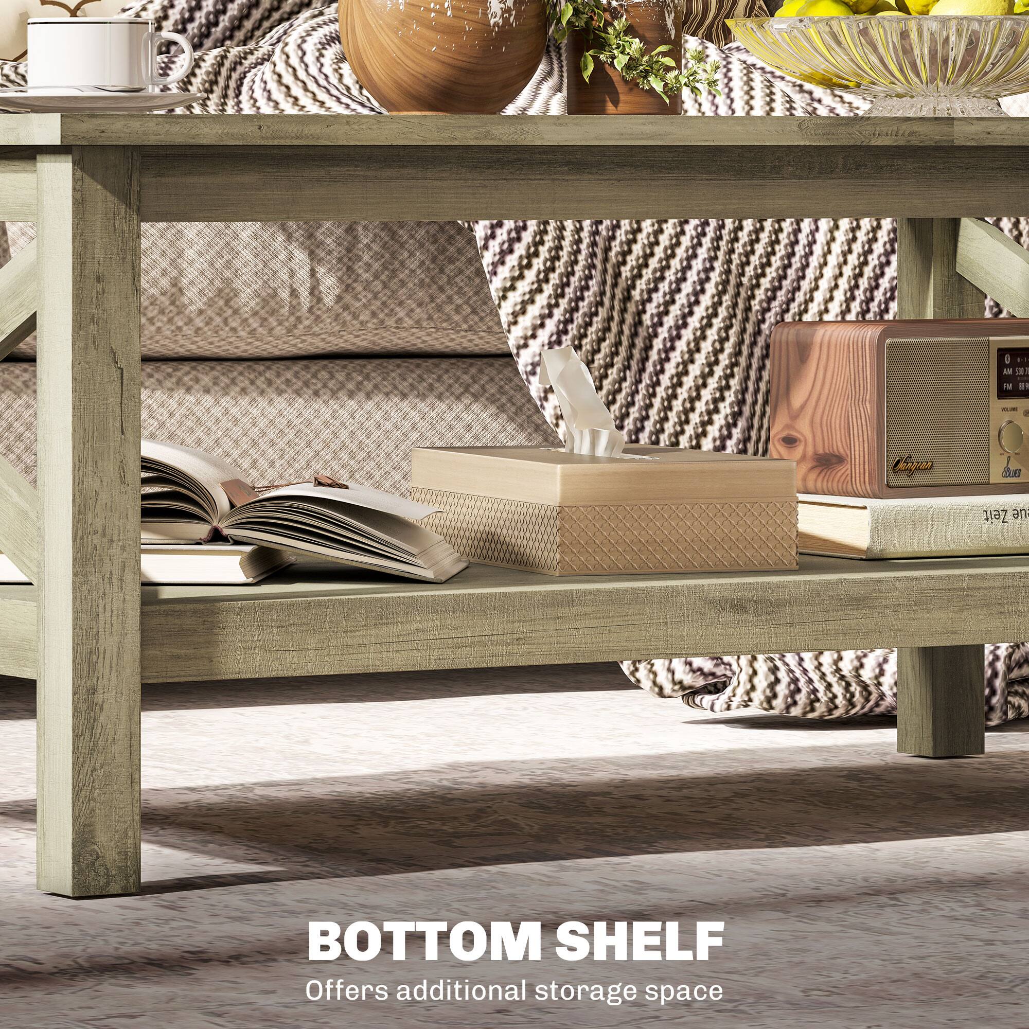 BOTTOM SHELF
Offers additional storage space
I .. AR 20 M B1 -- 1  DE Zeit an