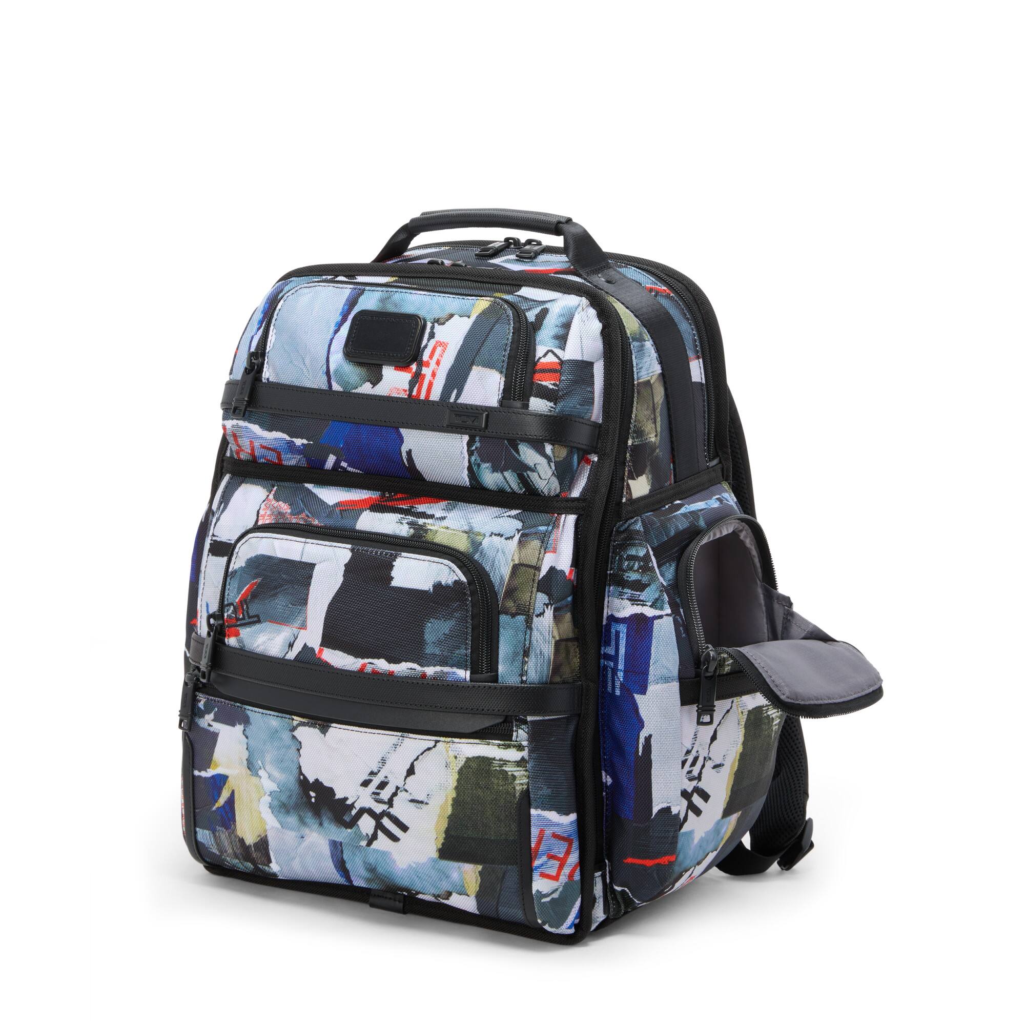 Left. TUMI - Alpha Brief Pack - Wheatpaste Print.