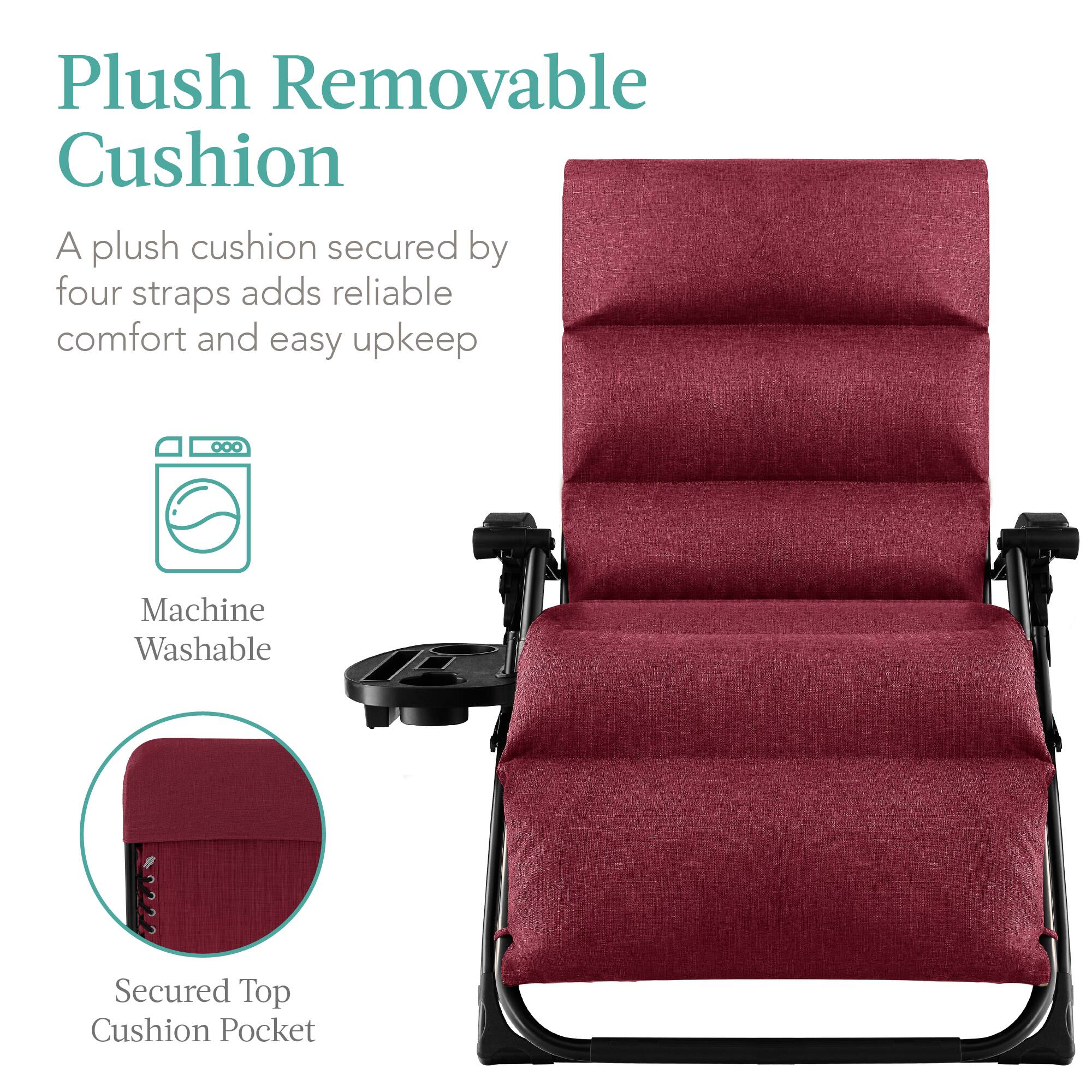 Plush Removable Cushion

A plush cushion secured by four straps adds reliable comfort and easy upkeep

Machine Washable

Secured Top Cushion Pocket