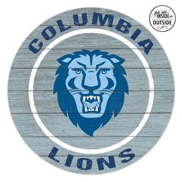 Jardine - Columbia University 20'' x 20'' Indoor/Outdoor Circle Sign - Light Blue
