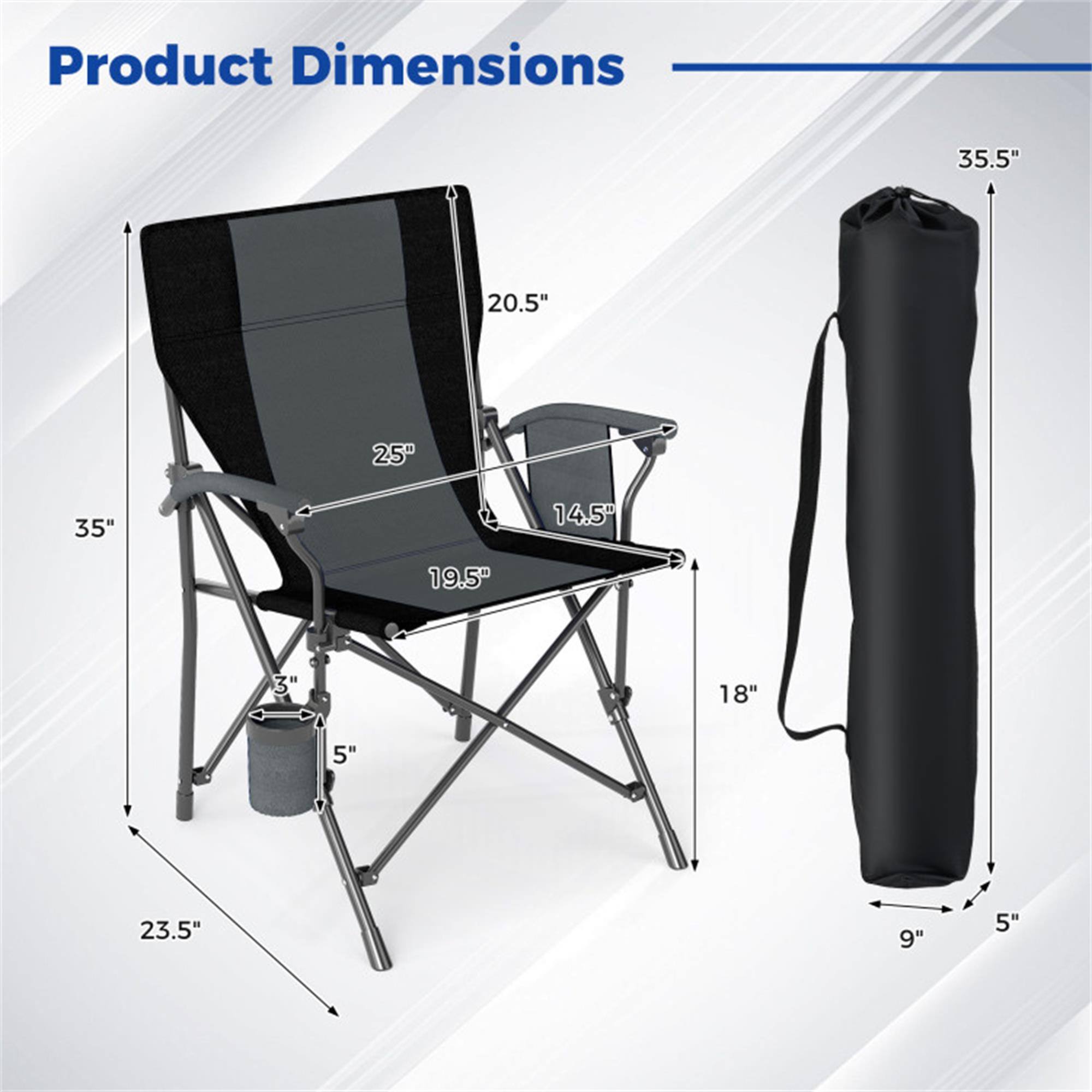 Product Dimensions

- 35.5"
- 20.5"
- 25"
- 35"
- 14.5"
- 19.5"
- 3"
- 18"
- 5"
- 23.5"
- 9"
- 5"