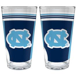 Great American Products - North Carolina Tar Heels Two-Piece 16oz. Pint Glass Set - Multicolor