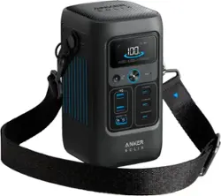 Anker - SOLIX C200X DC Portable Power Station 192Wh (60,000mAh)/200W Extremely Portable & Fast Charge (192 Wh Capacity) - Black - Front_Zoom