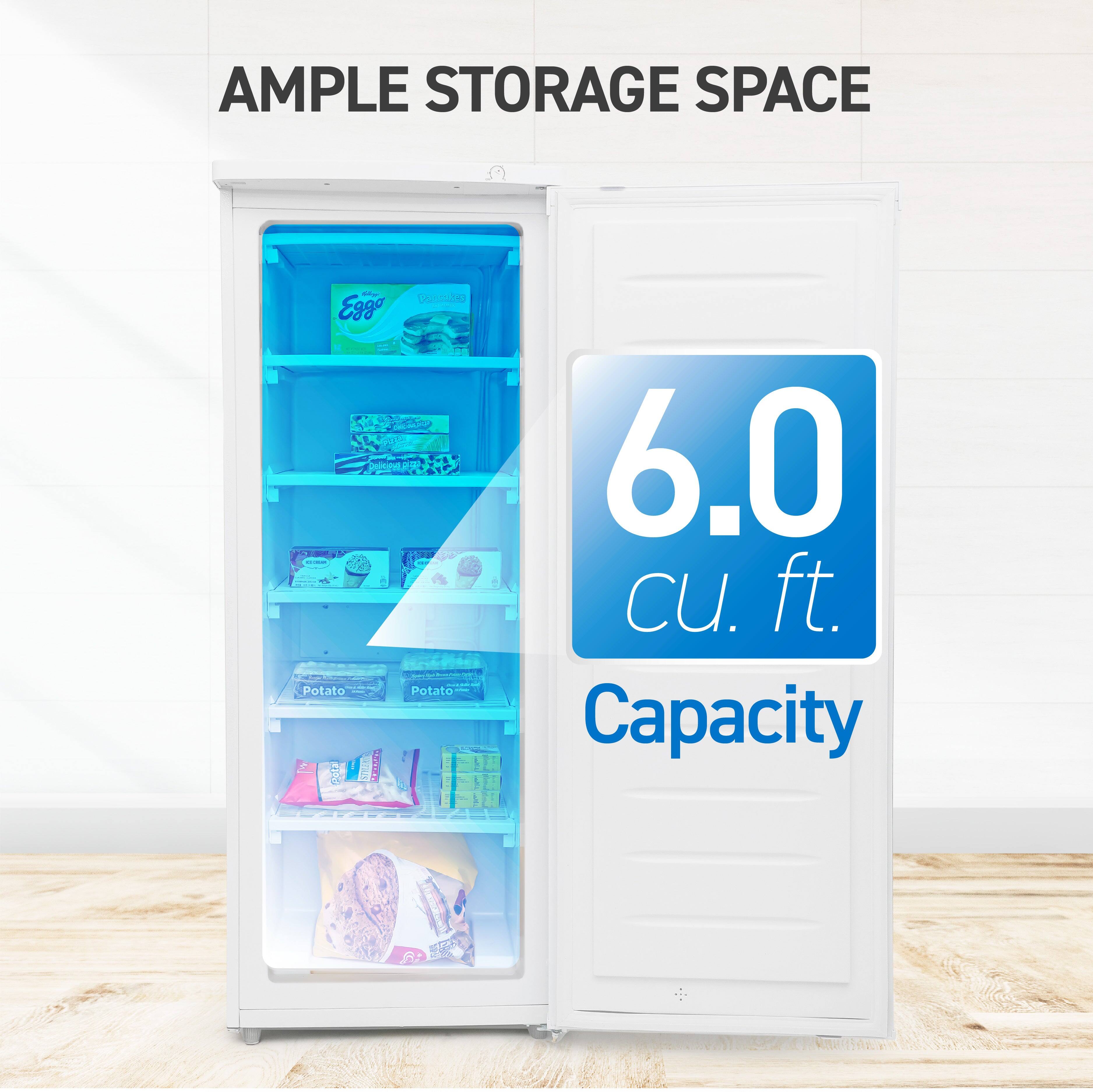 AMPLE STORAGE SPACE

6.0 cu. ft. Capacity
