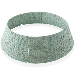 Casafield - Water Hyacinth Christmas Tree Collar with Cord Cut Out - Seafoam