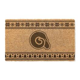 Jardine - Albany State Golden Rams 18" x 30" Holiday Coir Doormat - Brown
