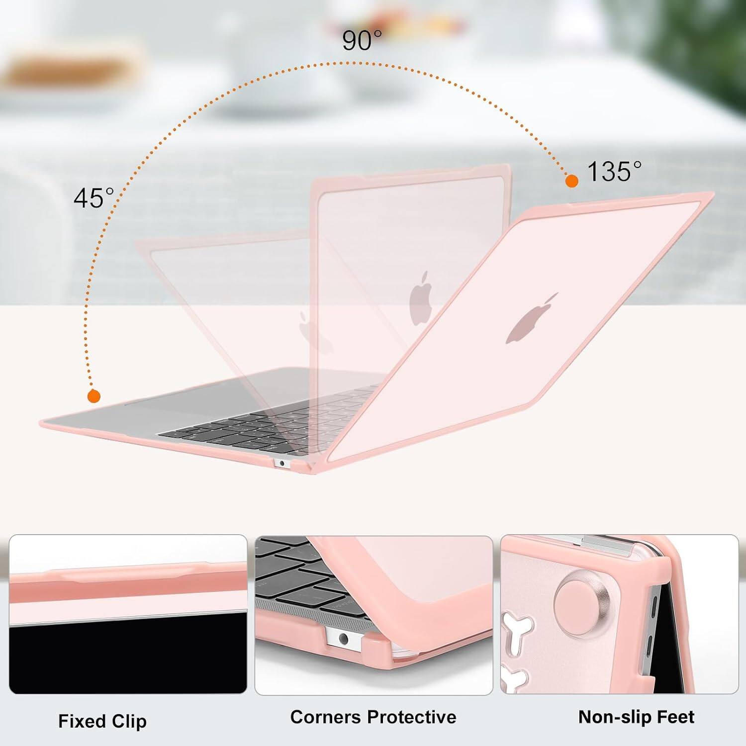 90°
45°
135°

Fixed Clip
Corners Protective
Non-slip Feet