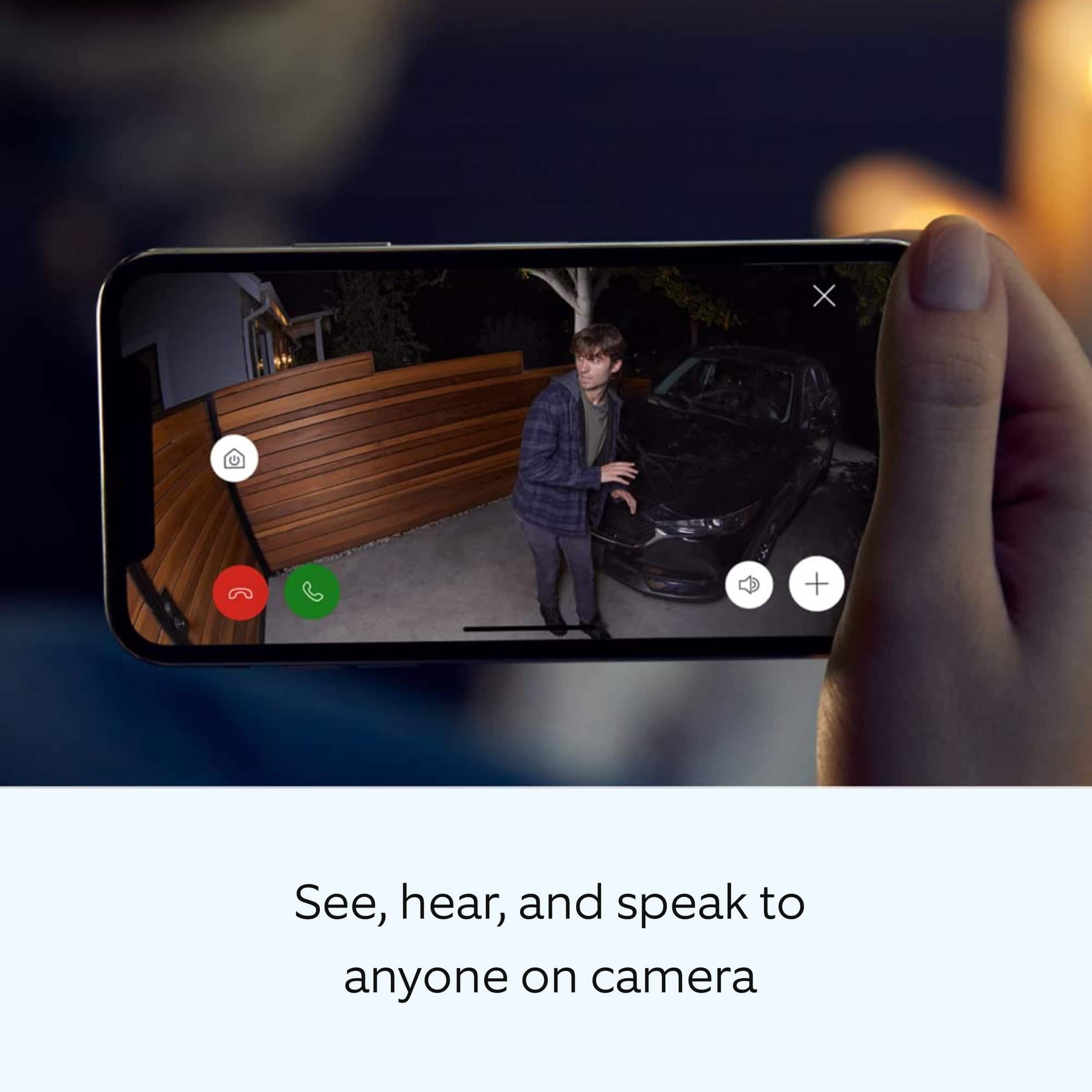 See, hear, and speak to anyone on camera.