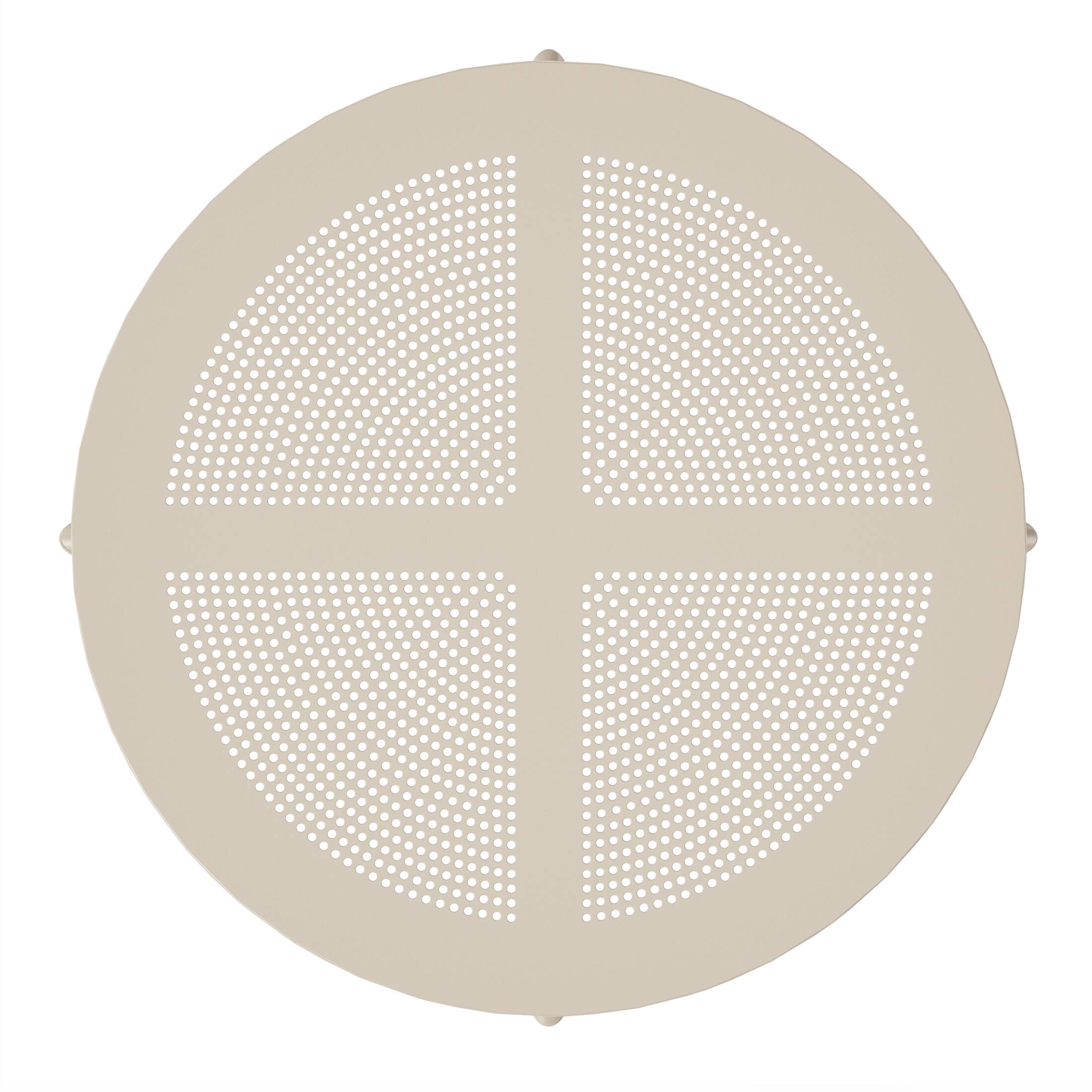 Alt View 2. WestinTrends - WestinTrends Playa 31.5" Round Plastic Outdoor Patio Dining Table for 4 - Sand.