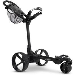 MGI - E-Boost Electric Assisted Golf Push Cart | Provides Extra Assistance with Hills and Terrain | Play up to 14 Holes - Matte Black