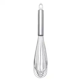 Cuisipro - Solid Handle 8 Inch Egg Whisk, Stainless Steel - Silver