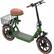 Alt View 2. HiBoy - U2 Electric Scooter with Seat w/ 25 mi Max Operating Range & 20 mph Max Speed - Green.