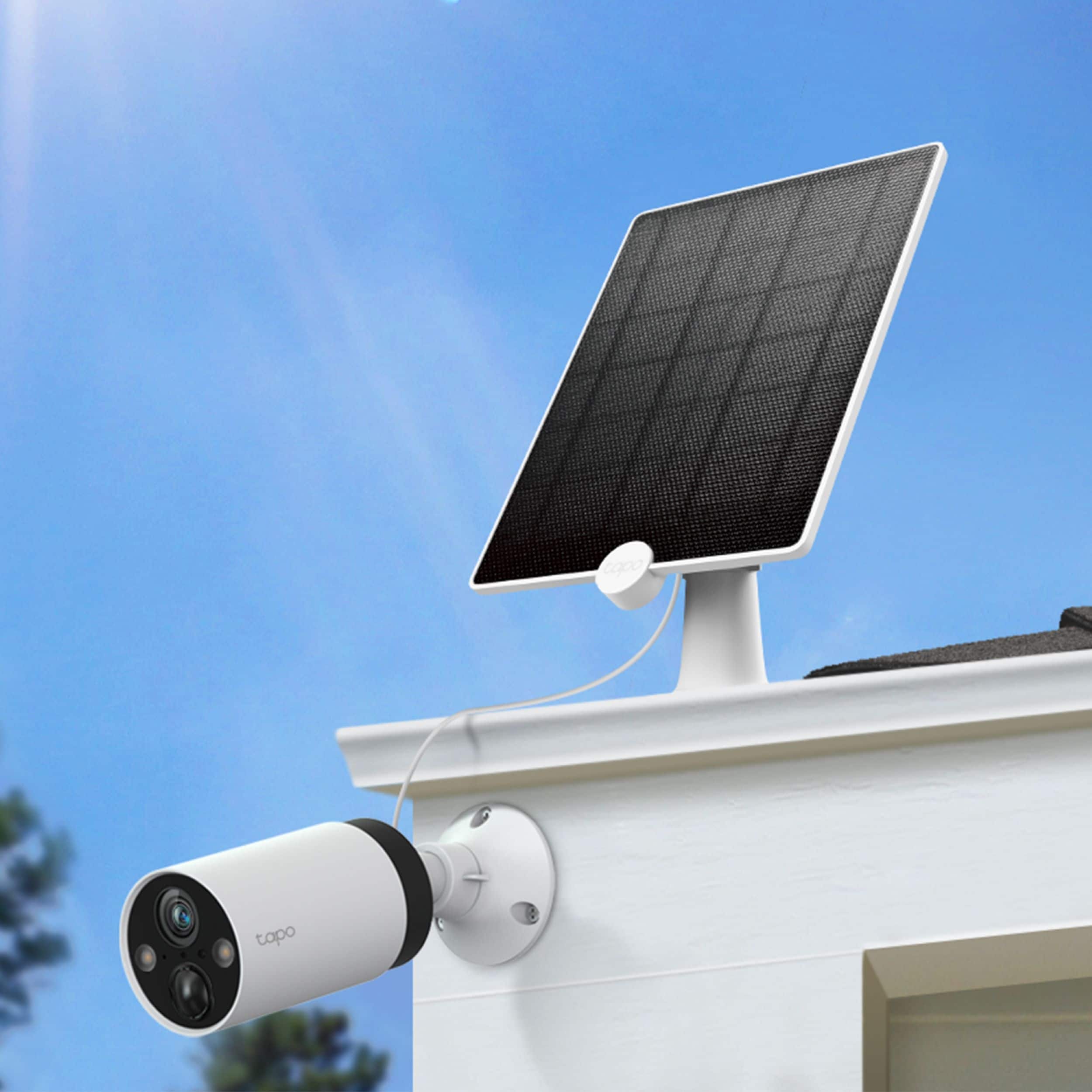Alt View 12. TP-Link - Tapo Mountable Solar Panel for Tapo Home Security Cameras - White.