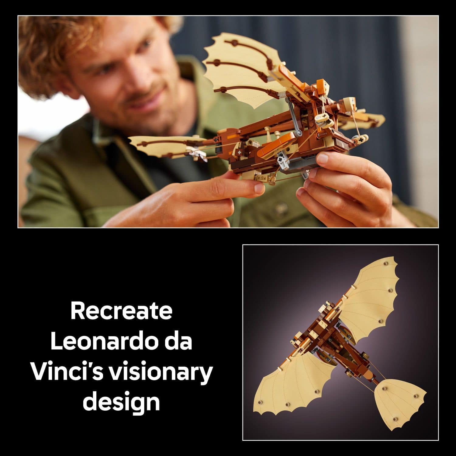Recreate Leonardo da Vinci's visionary design.