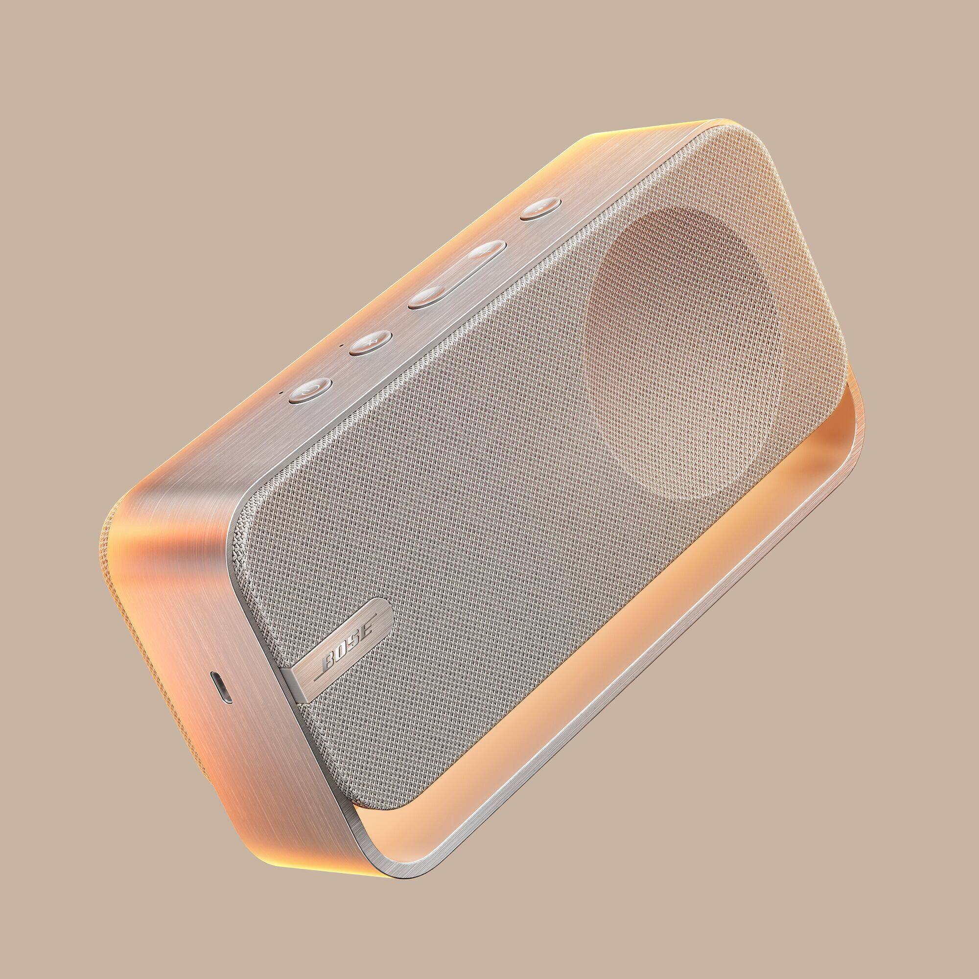 Alt View 7. Bose - SoundLink Home Portable Bluetooth Speaker - Light Silver.