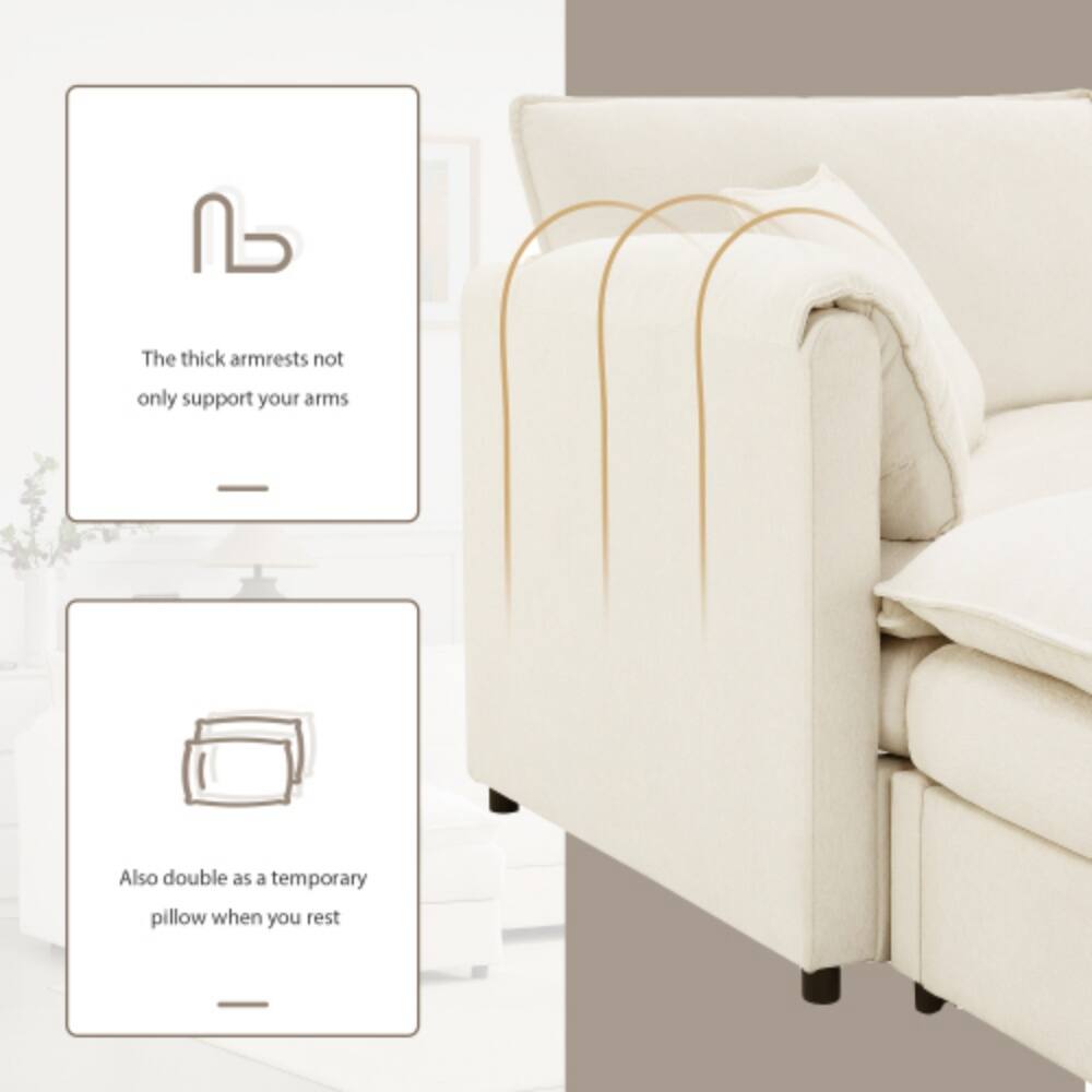 The thick armrests not only support your arms. Also double as a temporary pillow when you rest.