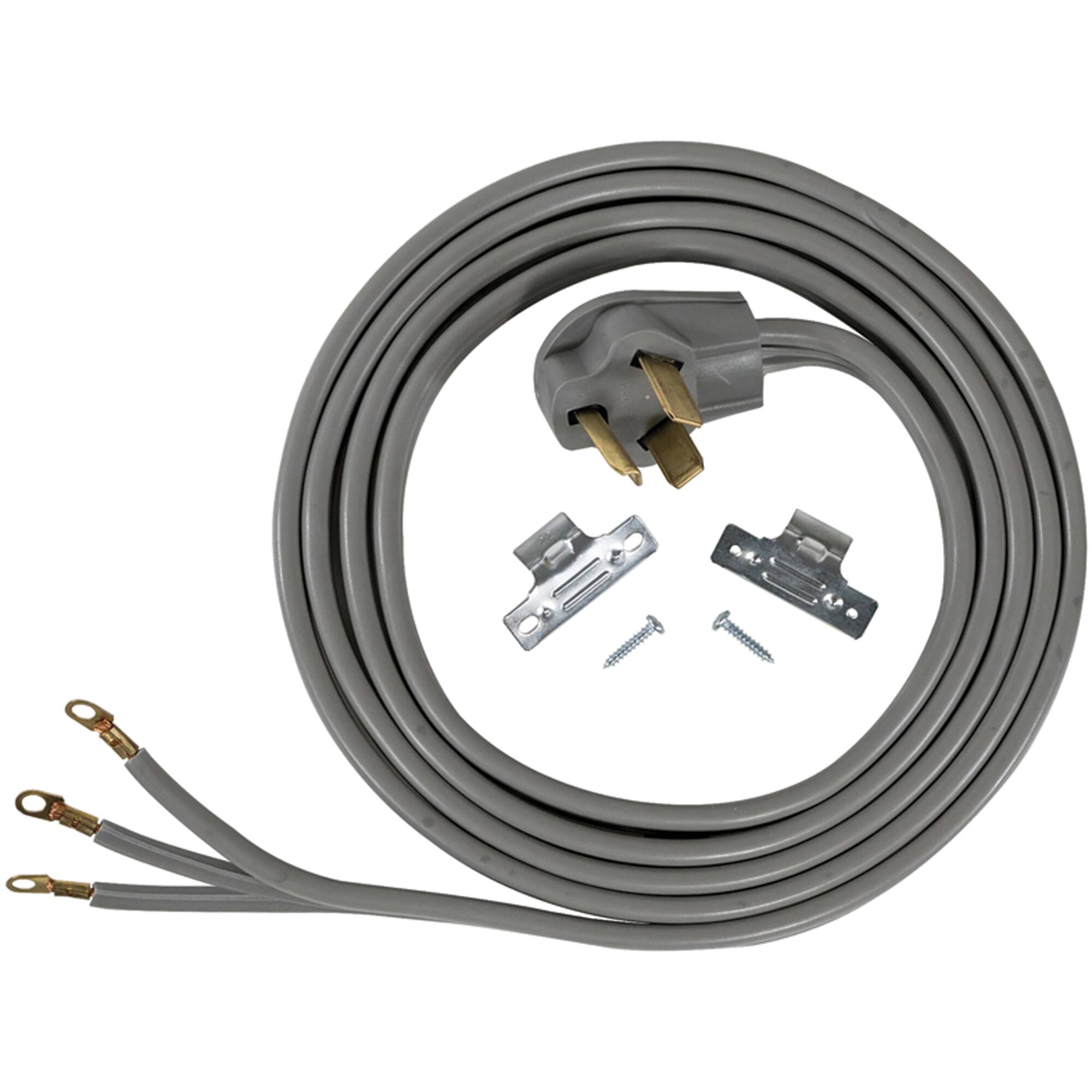 Front. Certified Appliance Accessories - 3-Wire Eyelet 30 Amp Dryer Cord 10 ft.